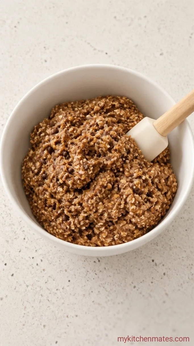 No-Bake Peanut Butter Protein Balls Step 2: Stir in the Dry Ingredients