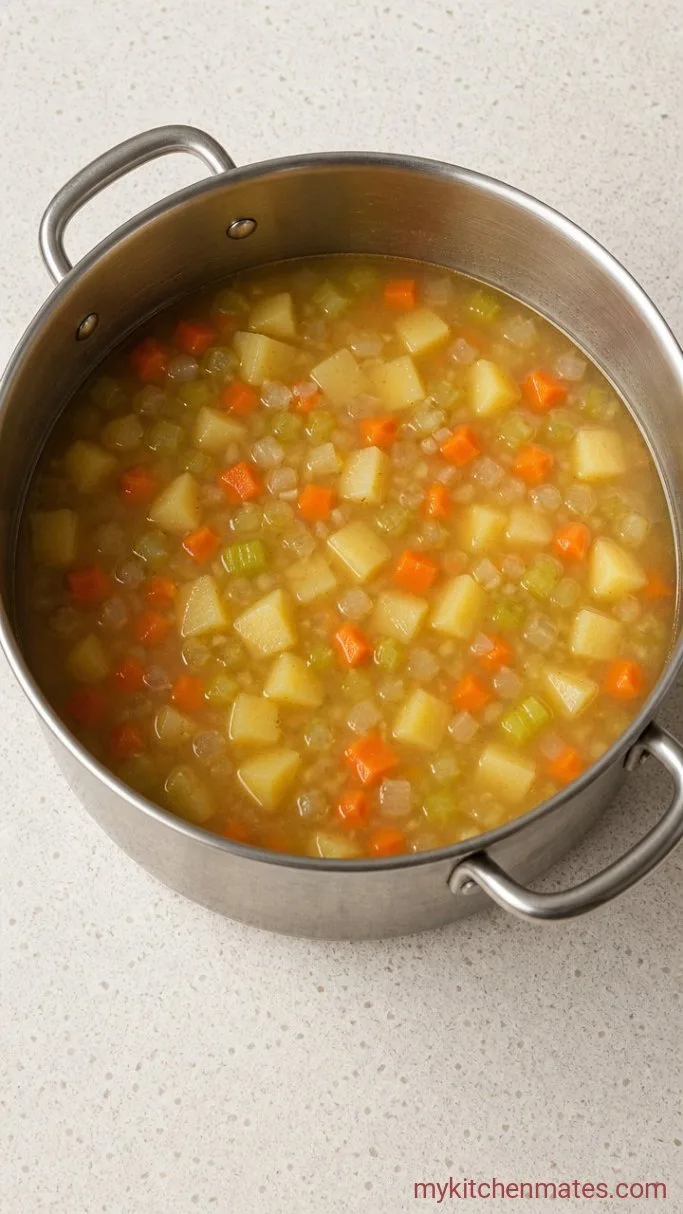 Step 2: Stir in the Flour and Broth