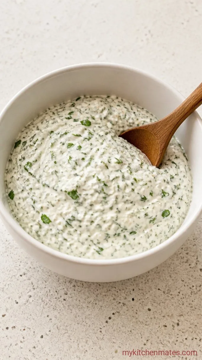 5-Minute Whipped Cottage Cheese Dip Step 2: Stir in the Herbs