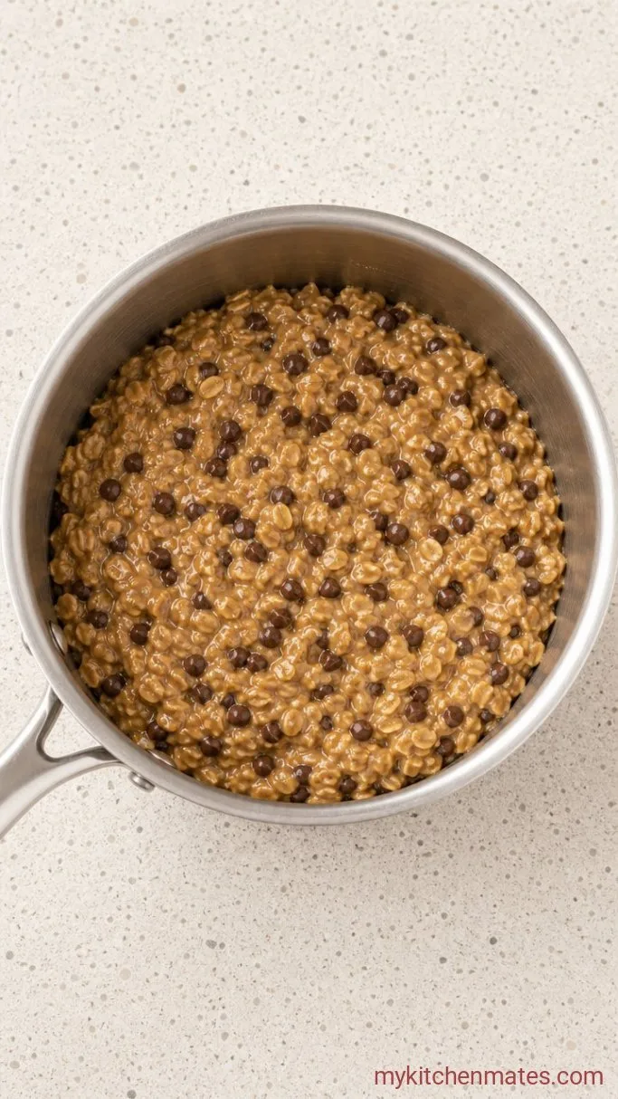 Step 2: Stir in the Oats and Chocolate Chips