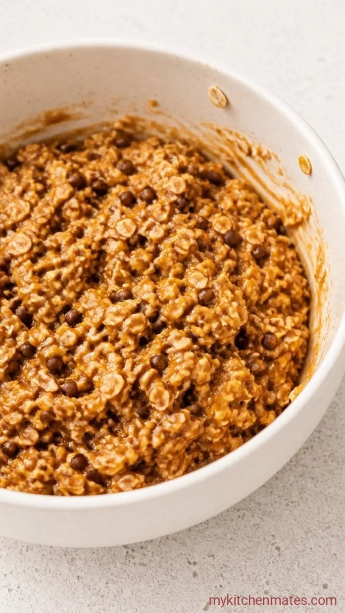 Step 2: Stir in the Oats and Chocolate Chips