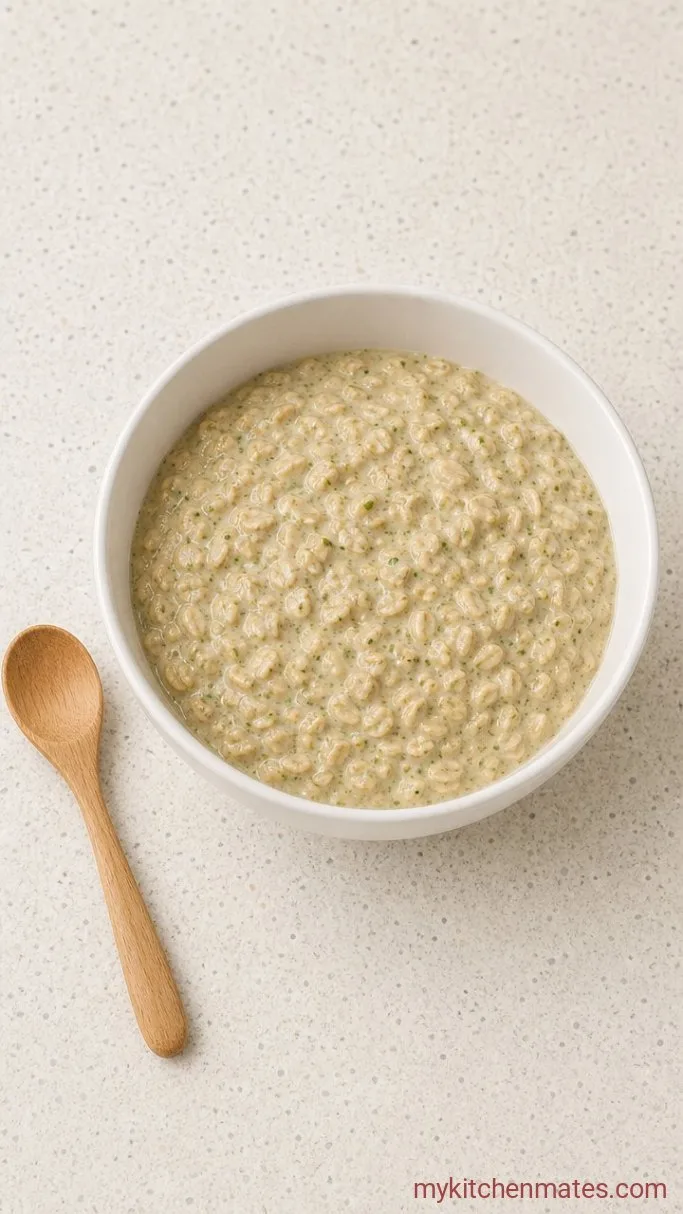 Creamy Pistachio Overnight Oats Step 2: Stir in the Oats