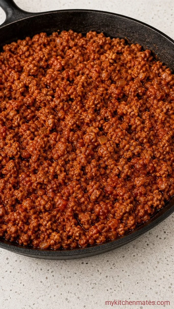 High Protein Pizza Bowl (Ready in 20 Minutes) Step 2: Stir in the Sauce and Seasonings