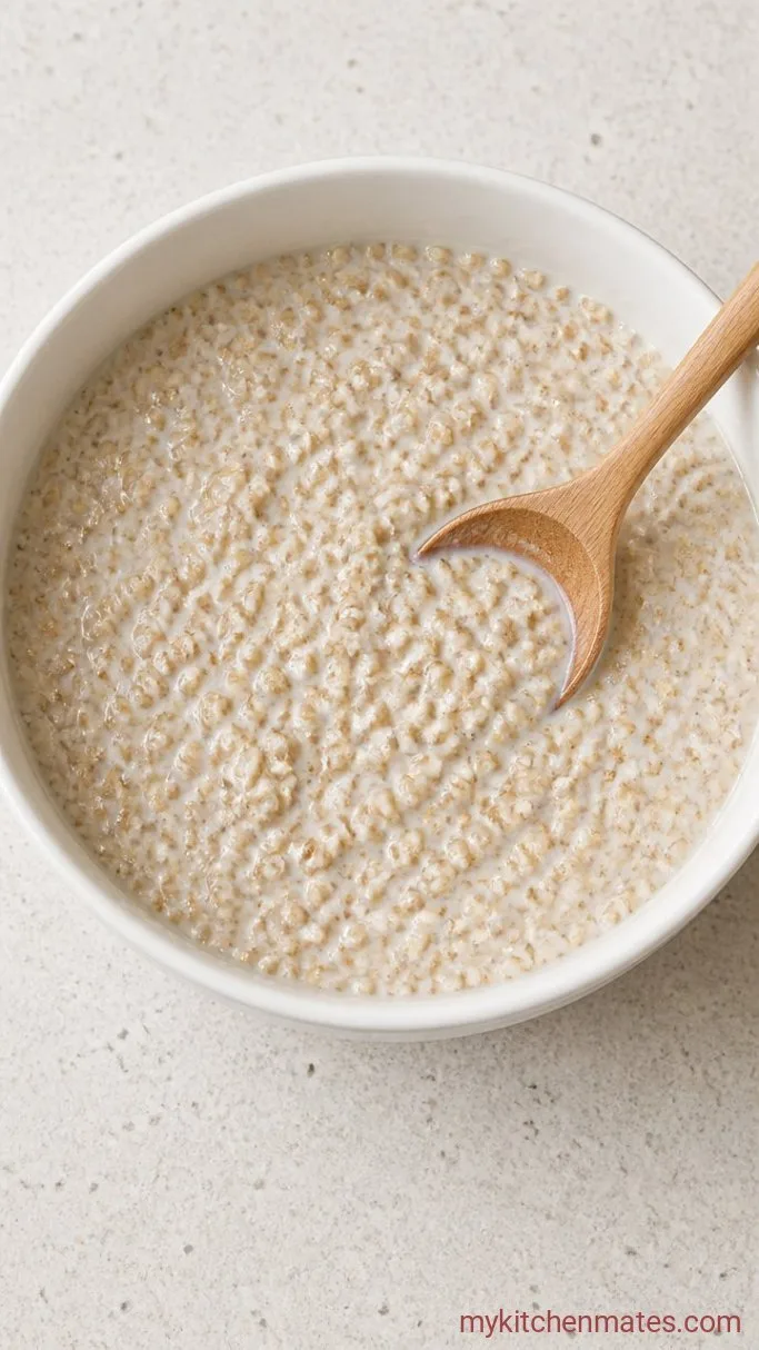 Creamy Overnight Steel Cut Oats (No Cooking Needed) Step 2: Stir in the Steel Cut Oats
