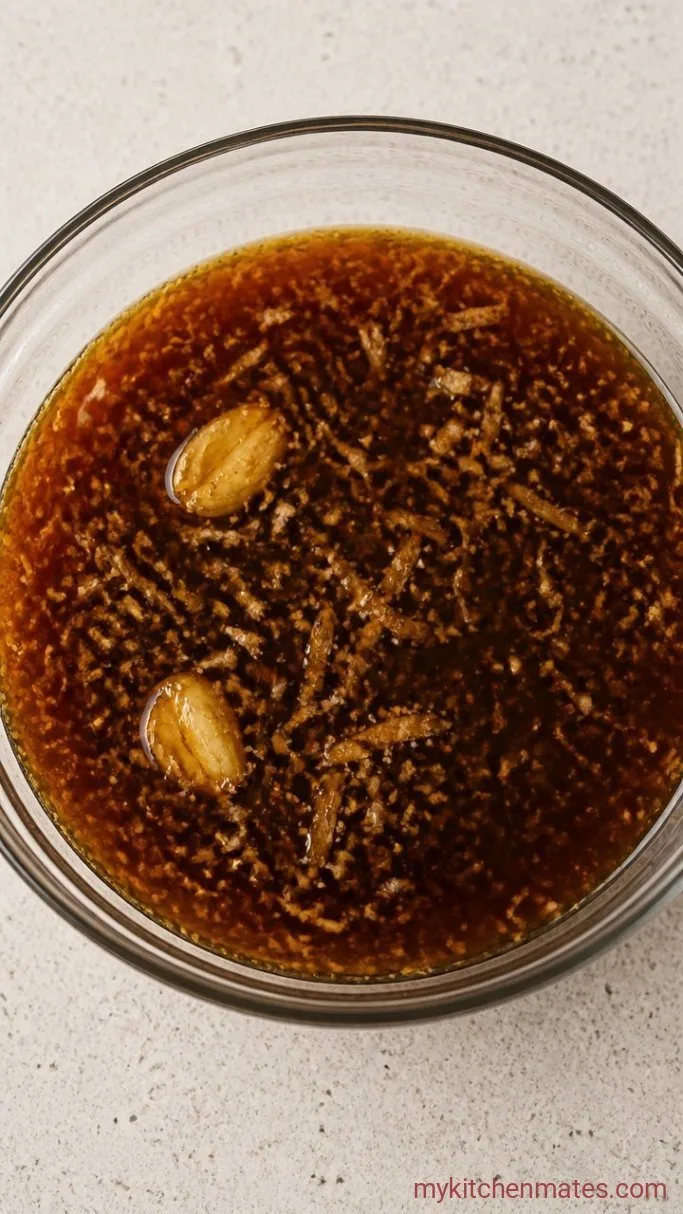 5-Minute Ramen Egg Marinade (Just 4 Ingredients) Step 2: Stir in the Sugar and Aromatics