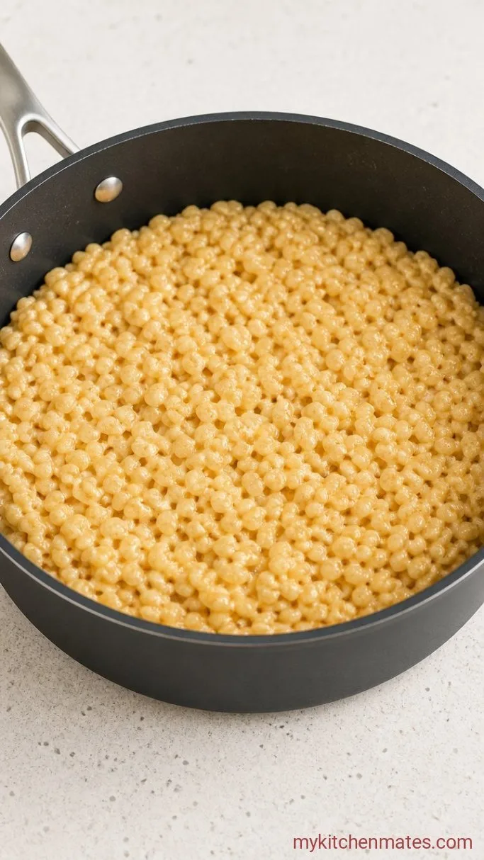Gooey Dairy Free Rice Krispie Treats (Just 4 Ingredients) Step 2: Stir in the Vanilla and Cereal