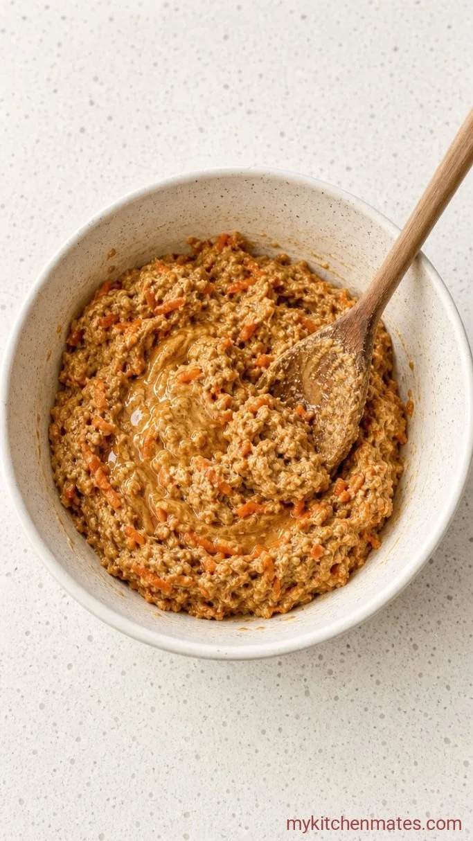 10-Minute No-Bake Carrot Cake Protein Balls Step 2: Stir in the Wet Ingredients
