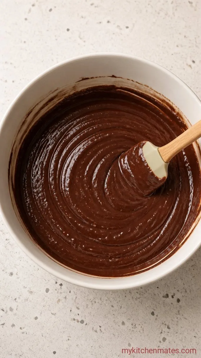 One-Bowl Vegan Chocolate Cupcakes Step 2: Stir in the Wet Ingredients