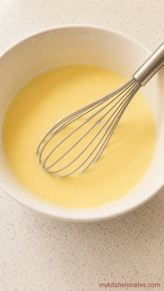IHOP Pancake Recipe: Buttermilk Copycat Pancakes Step 2: Stir the Buttermilk Mixture