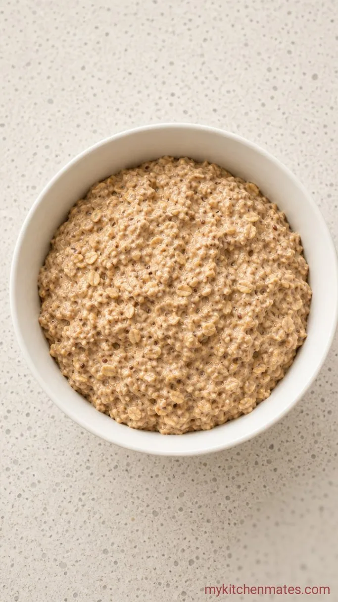 7-Ingredient Vegan Baked Oatmeal Step 2: Stir the Oatmeal Batter