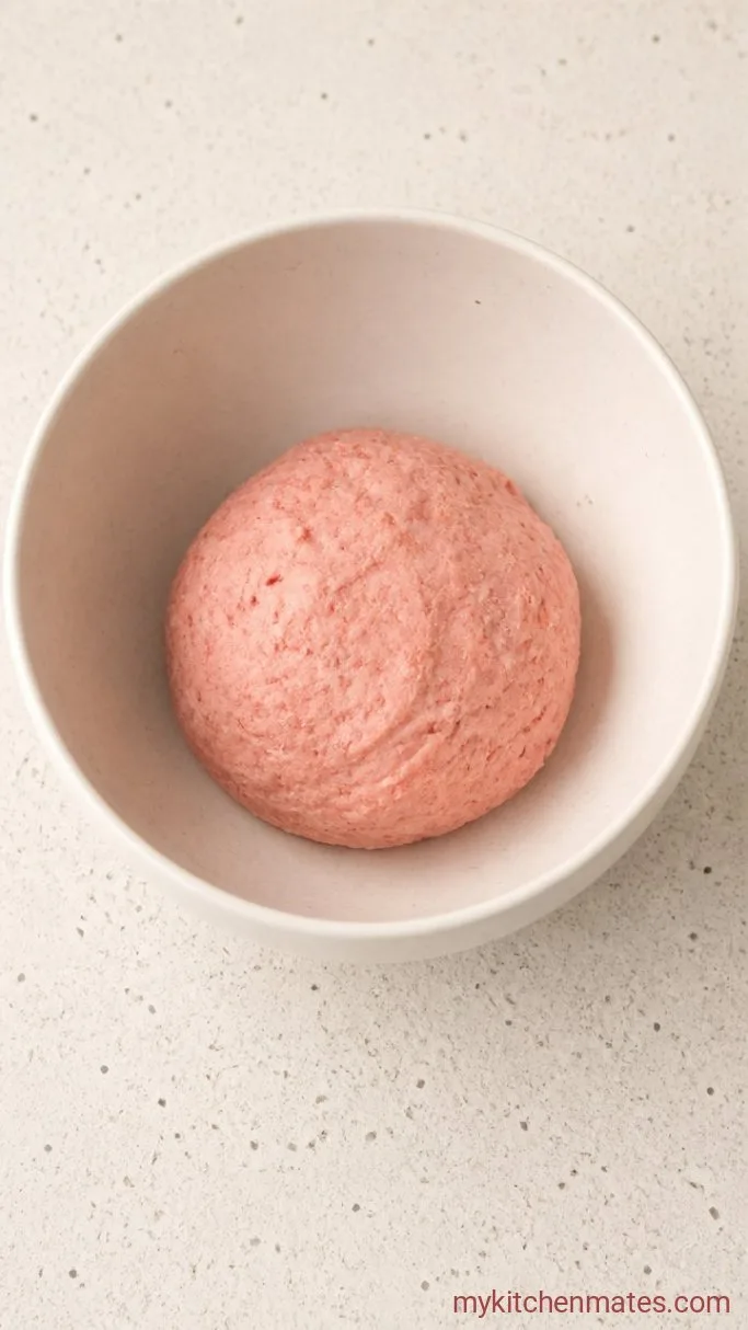 Strawberry Crunch Cookies (Soft Centers with a Crunchy Topping) Step 2: Stir Together the Strawberry Dough
