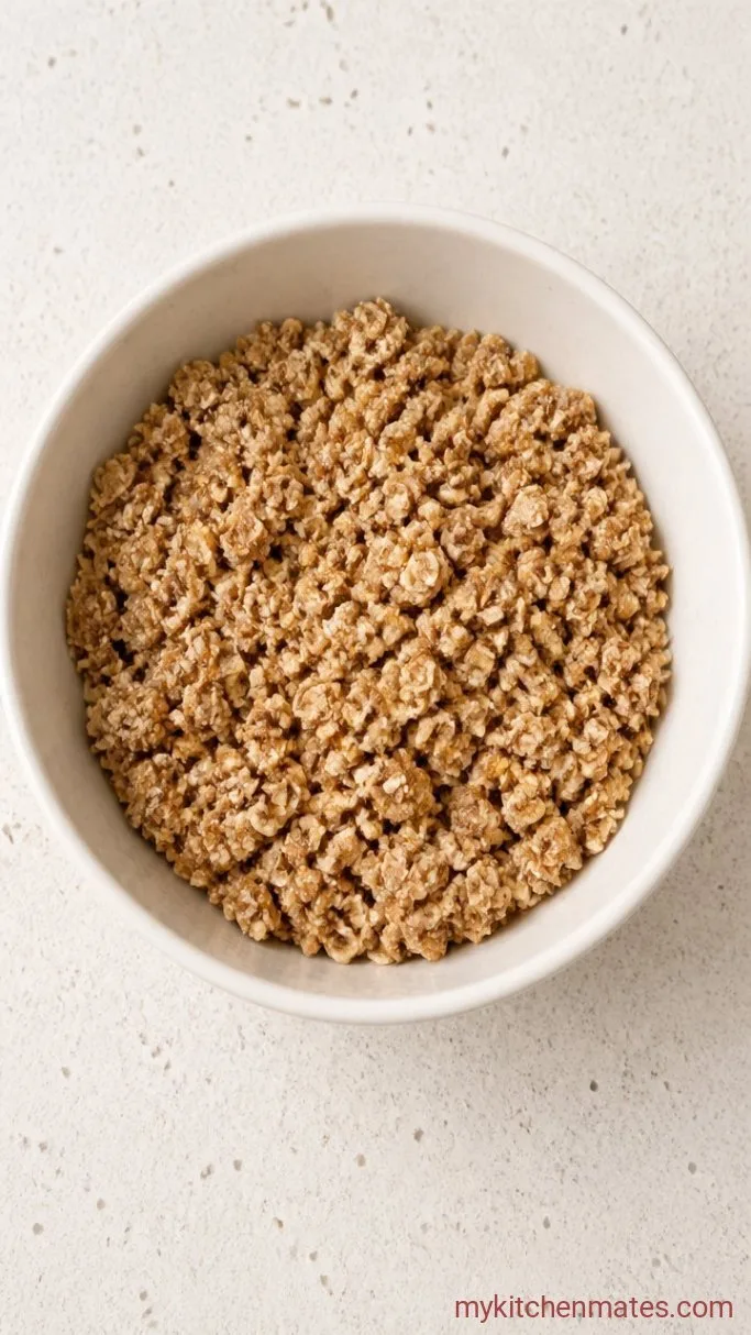 Healthy Apple Crisp Step 2: Stir Together the Topping