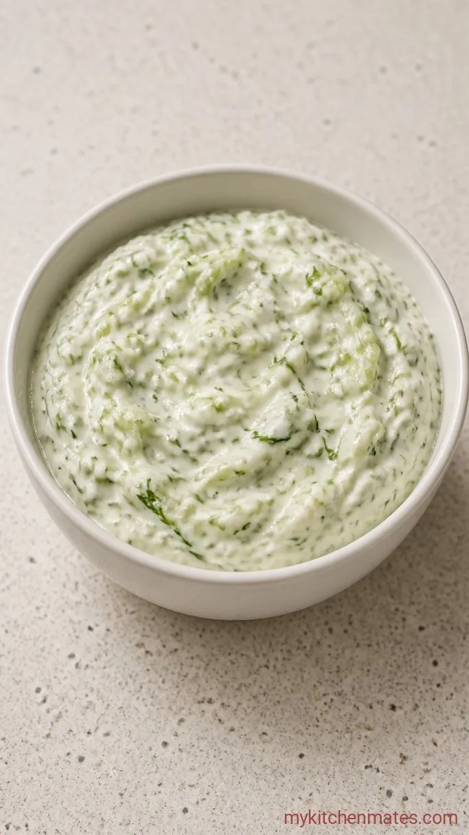 Quick Greek Chicken Wraps with Tzatziki Step 2: Stir Together the Tzatziki