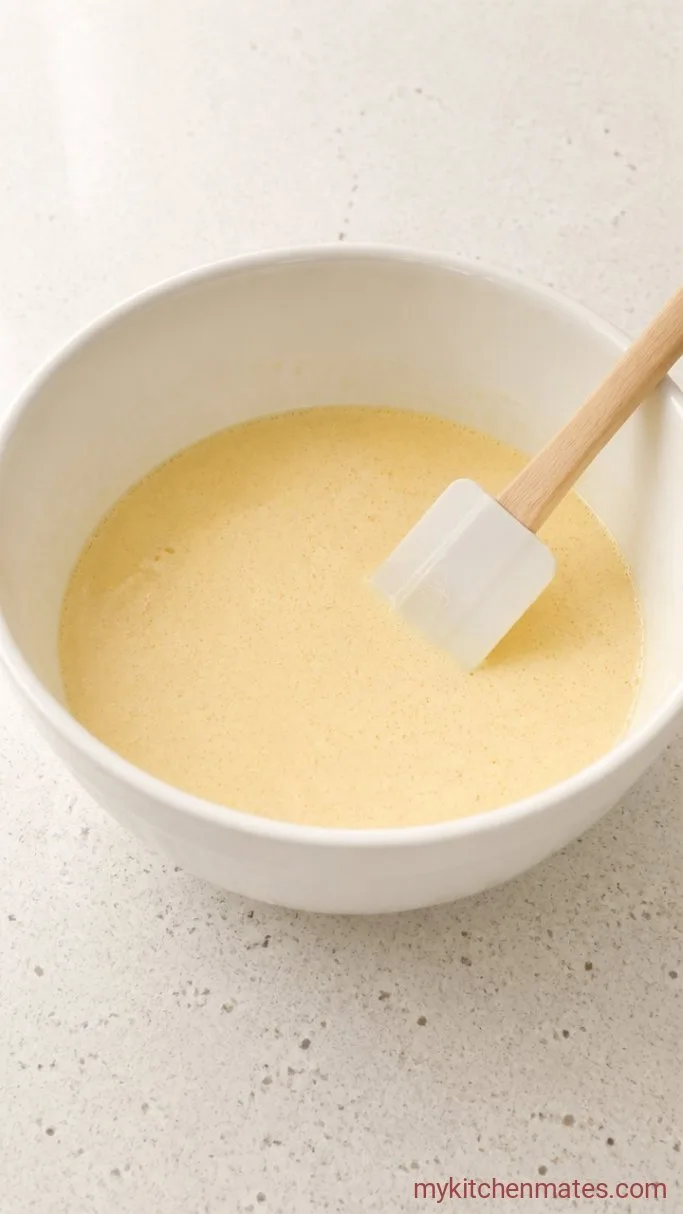 Fluffy Greek Yogurt Blueberry Protein Muffins Step 2: Stir Together the Wet Ingredients