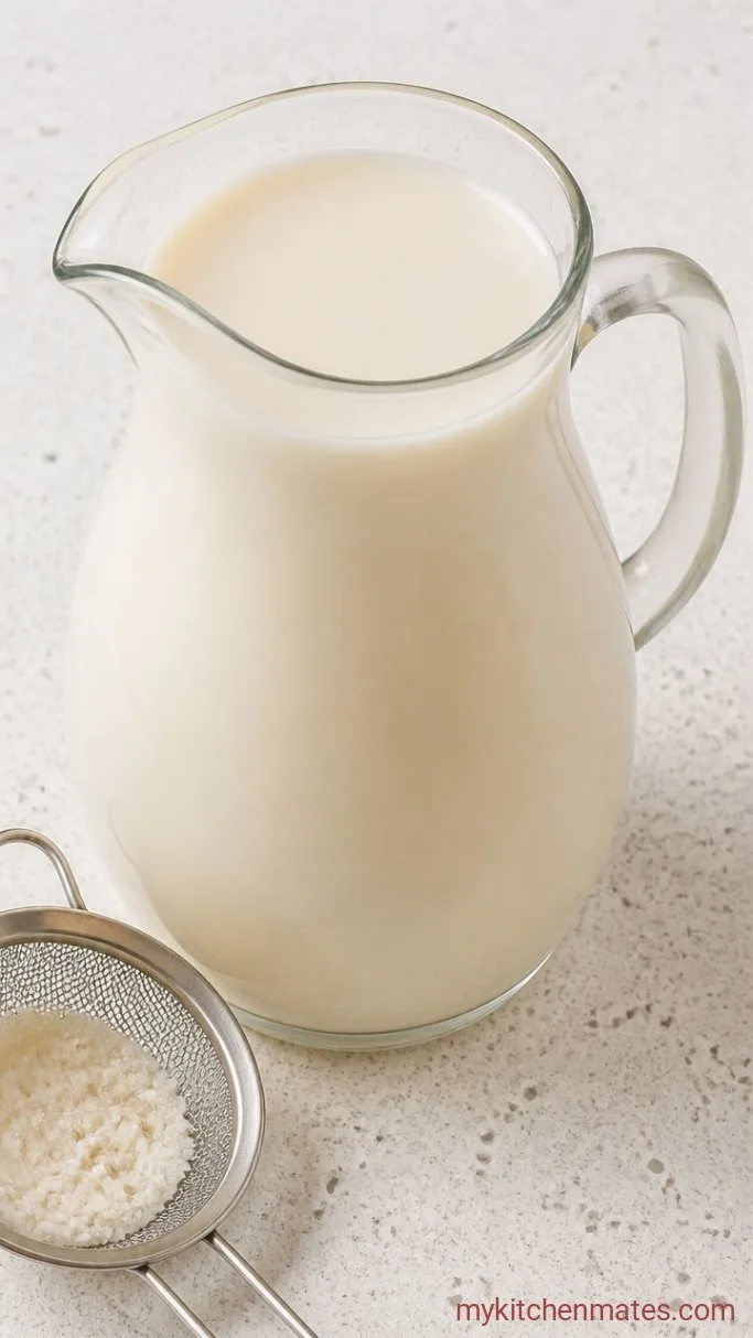 Authentic Mexican Horchata (Creamy, No-Cook Rice Drink) Step 2: Strain and Sweeten