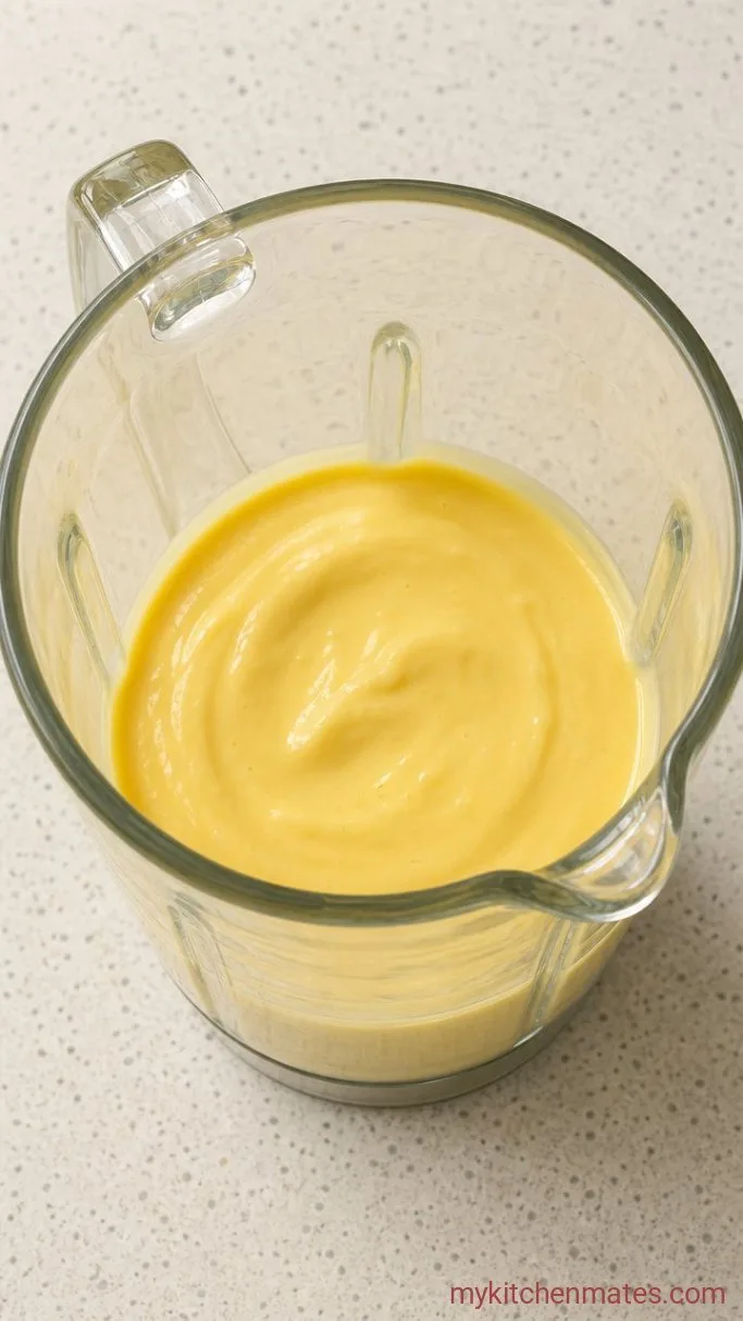 Classic Hollandaise Sauce Step 2: Stream in the Butter