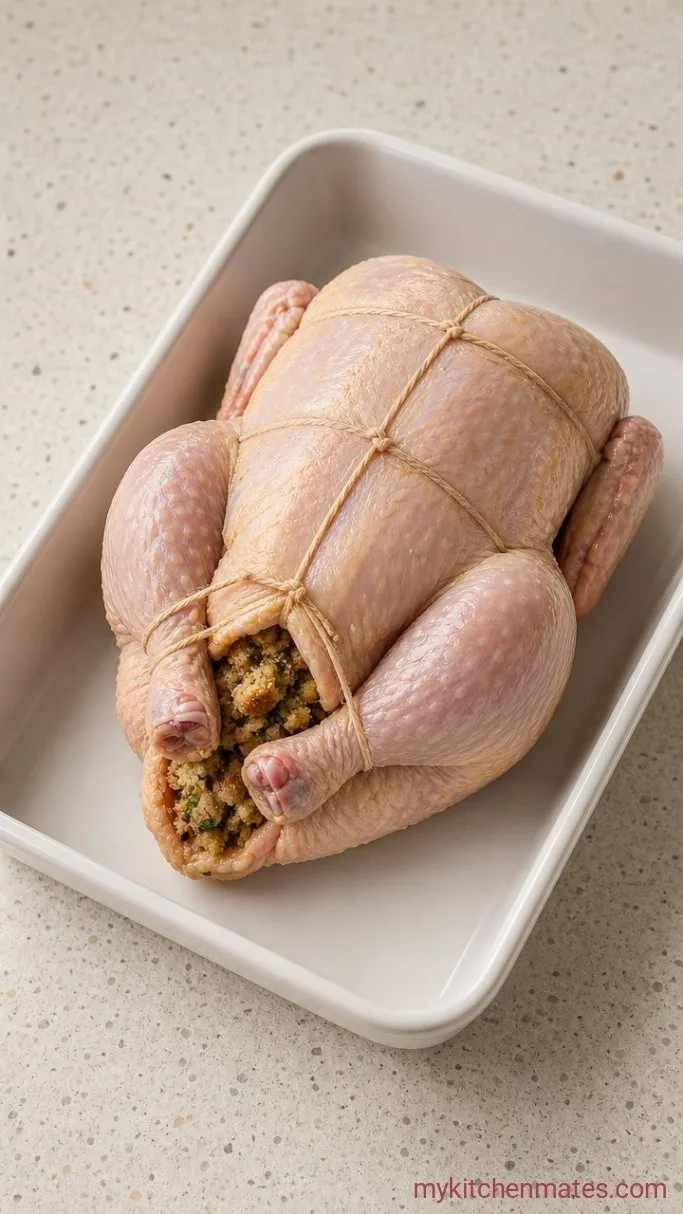 Step 2: Stuff and Truss the Chicken
