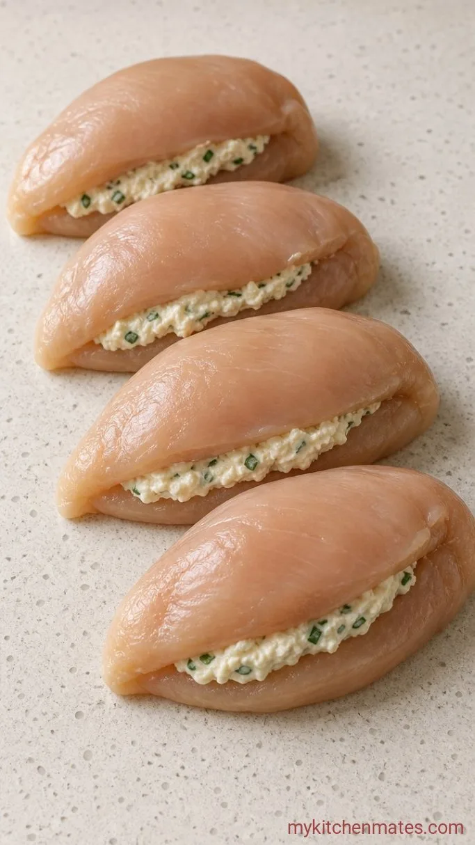 10-Minute Prep Cream Cheese Stuffed Chicken Step 2: Stuff the Chicken