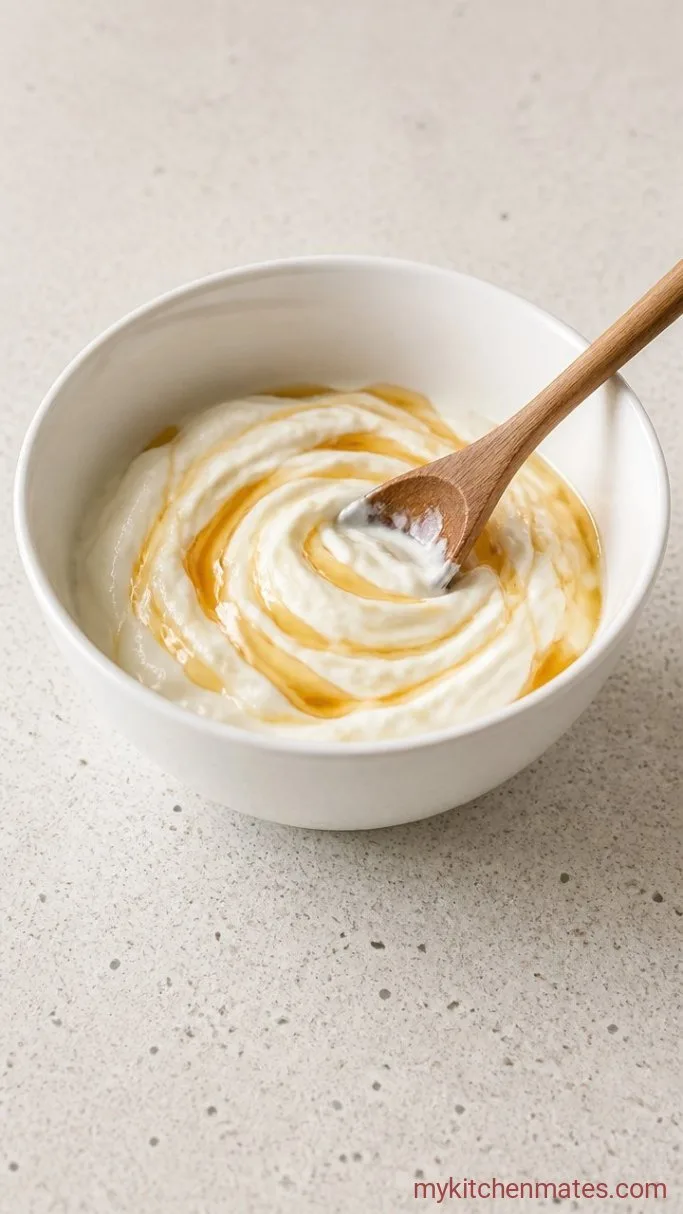10-Minute Mango Parfait Cups Step 2: Sweeten the Yogurt