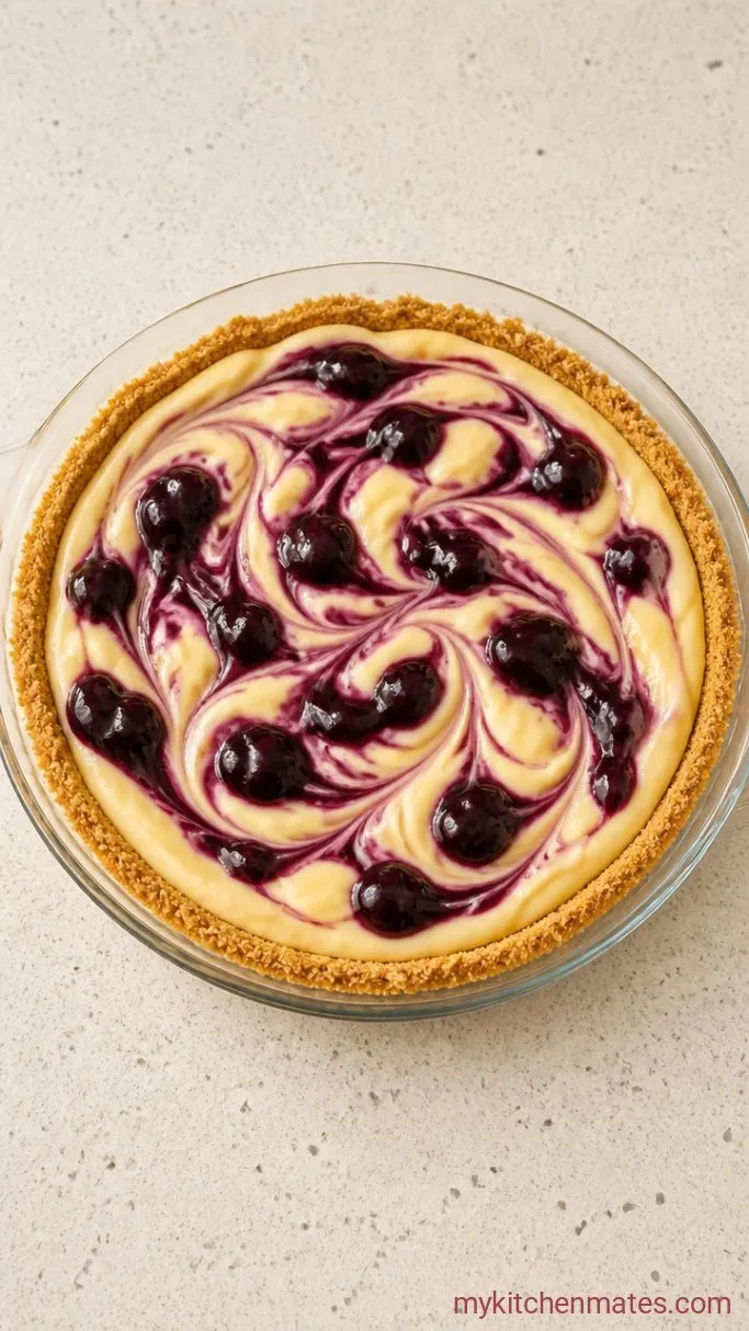 Step 2: Swirl in the Blueberry Jam