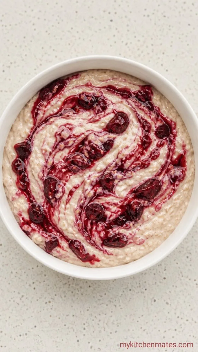 Step 2: Swirl in the Cherry Mixture