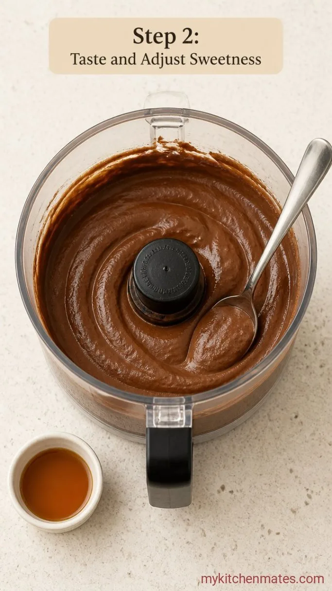 5-Minute Creamy Chocolate Avocado Pudding Step 2: Taste and Adjust Sweetness