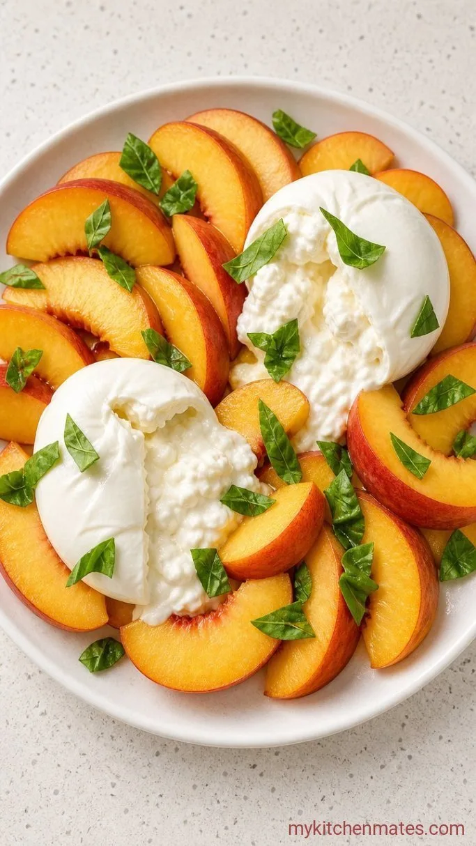 Step 2: Tear the Burrata and Build the Salad