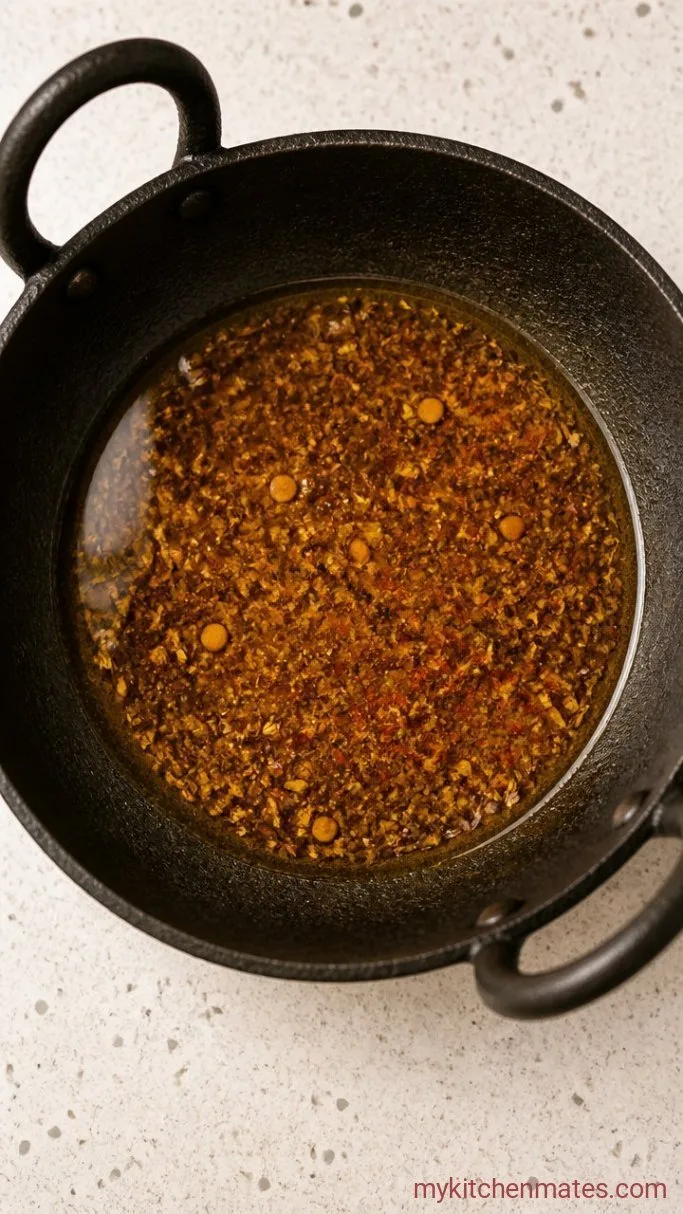 Spicy & Tangy Indian Lemon Pickle (Nimbu Ka Achar) Step 2: Temper the Spices