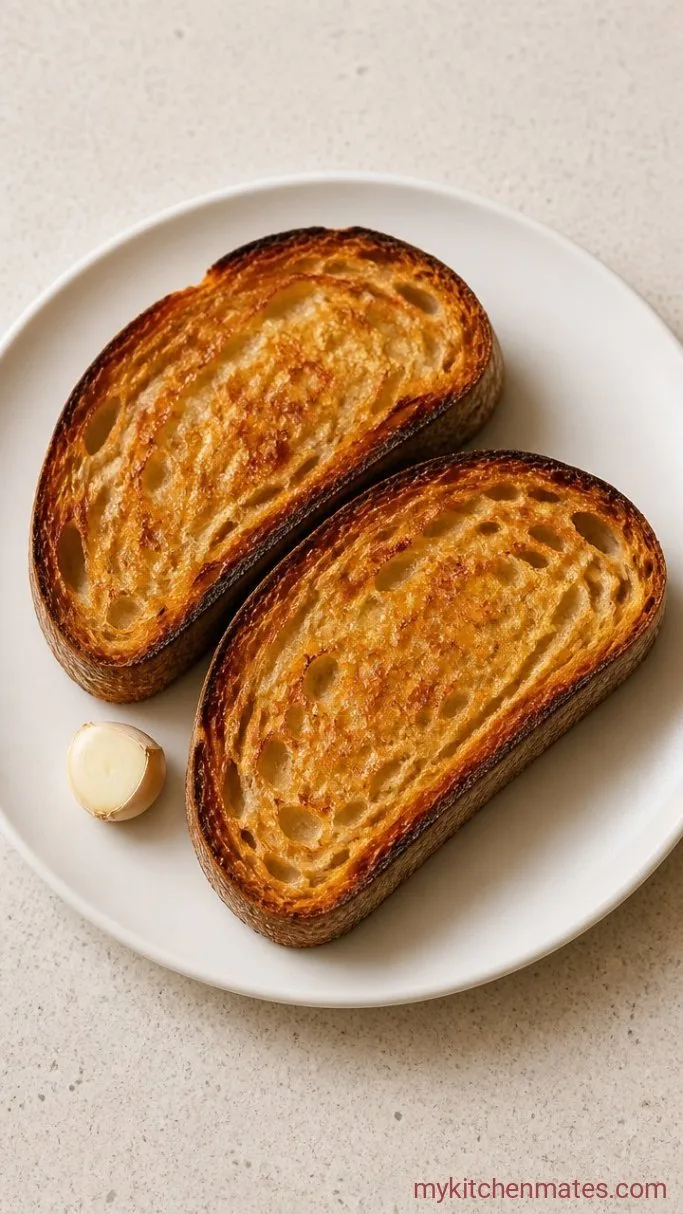 Step 2: Toast and Rub the Bread