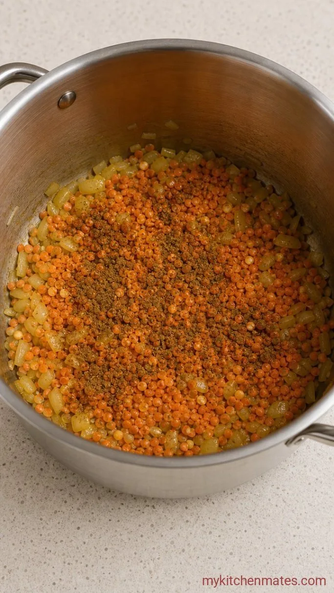 Step 2: Toast the Cumin and Lentils