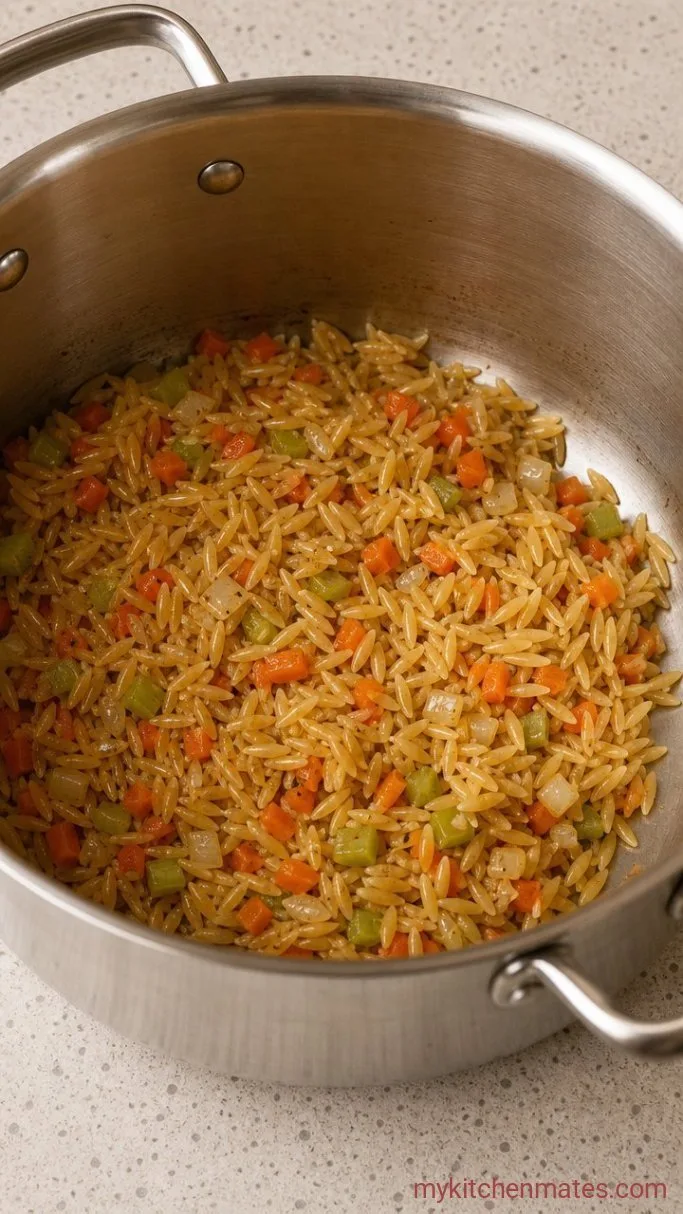 Step 2: Toast the Orzo