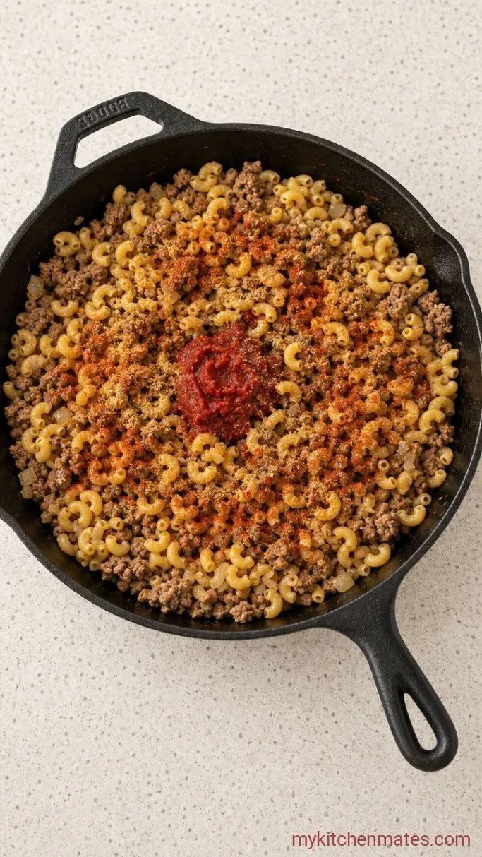 Step 2: Toast the Pasta and Spices