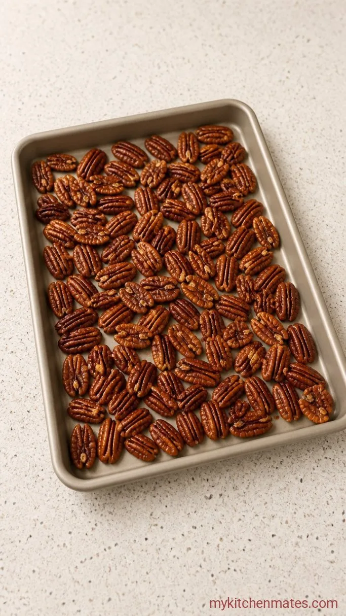 Southern Pecan Pie with a Gooey, Nutty Filling Step 2: Toast the Pecans