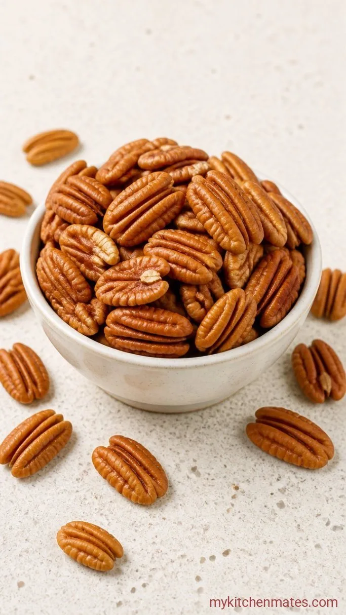 Caramel Pecan Pie (No Corn Syrup) Step 2: Toast the Pecans