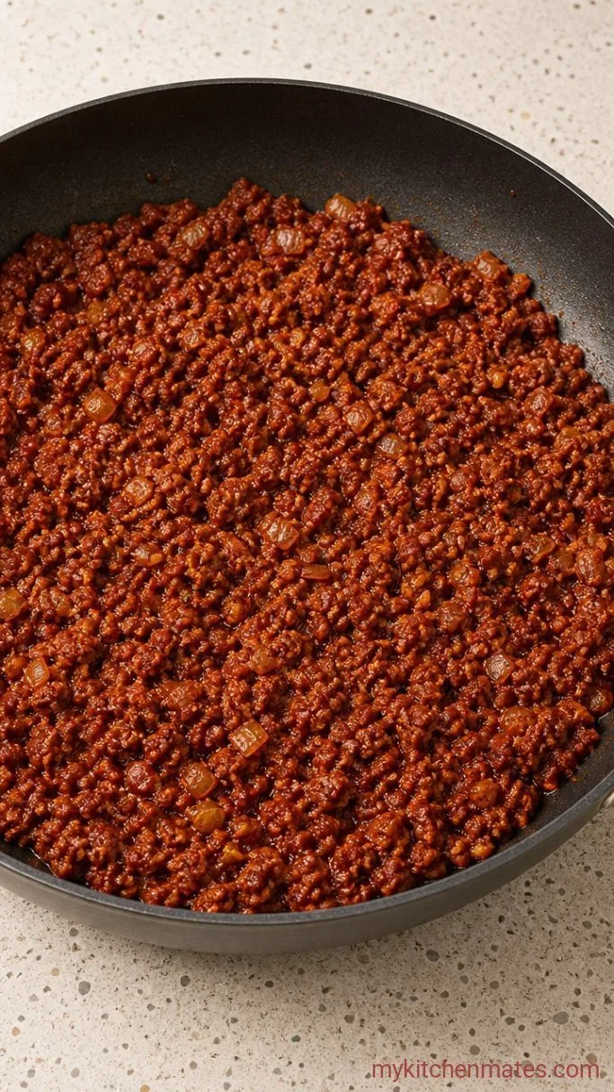 Creamy One-Pot Vegan Hamburger Helper (20 Minutes) Step 2: Toast the Tomato Paste and Spices