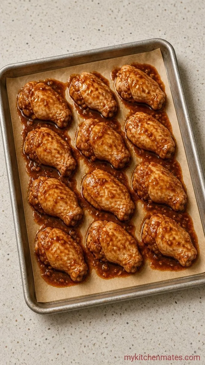 5-Ingredient Sticky Chicken Wing Marinade Step 2: Toss and Marinate the Wings