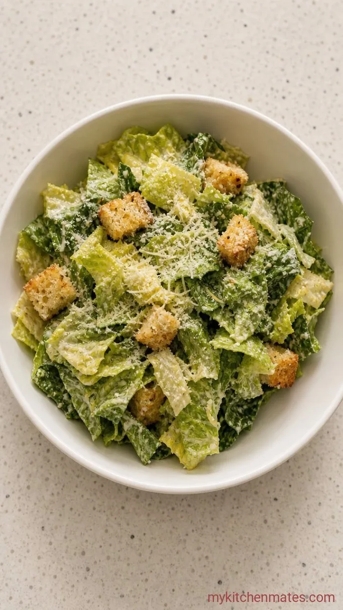 15-Minute Chicken Caesar Wraps Step 2: Toss the Caesar Salad
