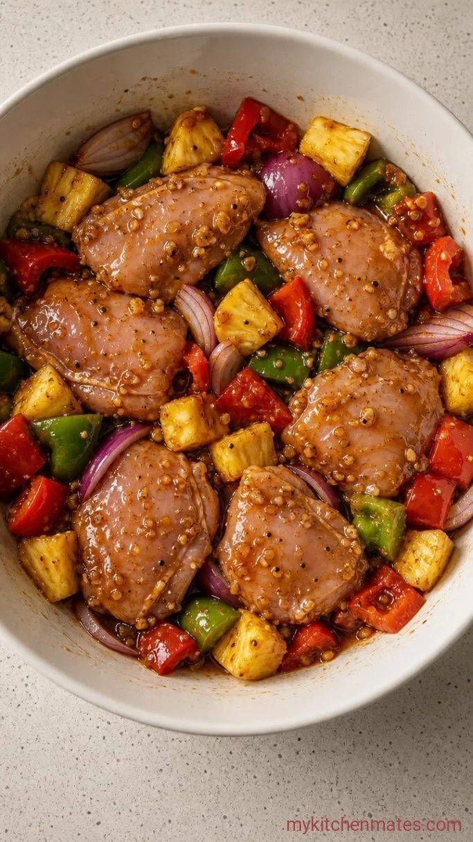 Step 2: Toss the Chicken and Veggies