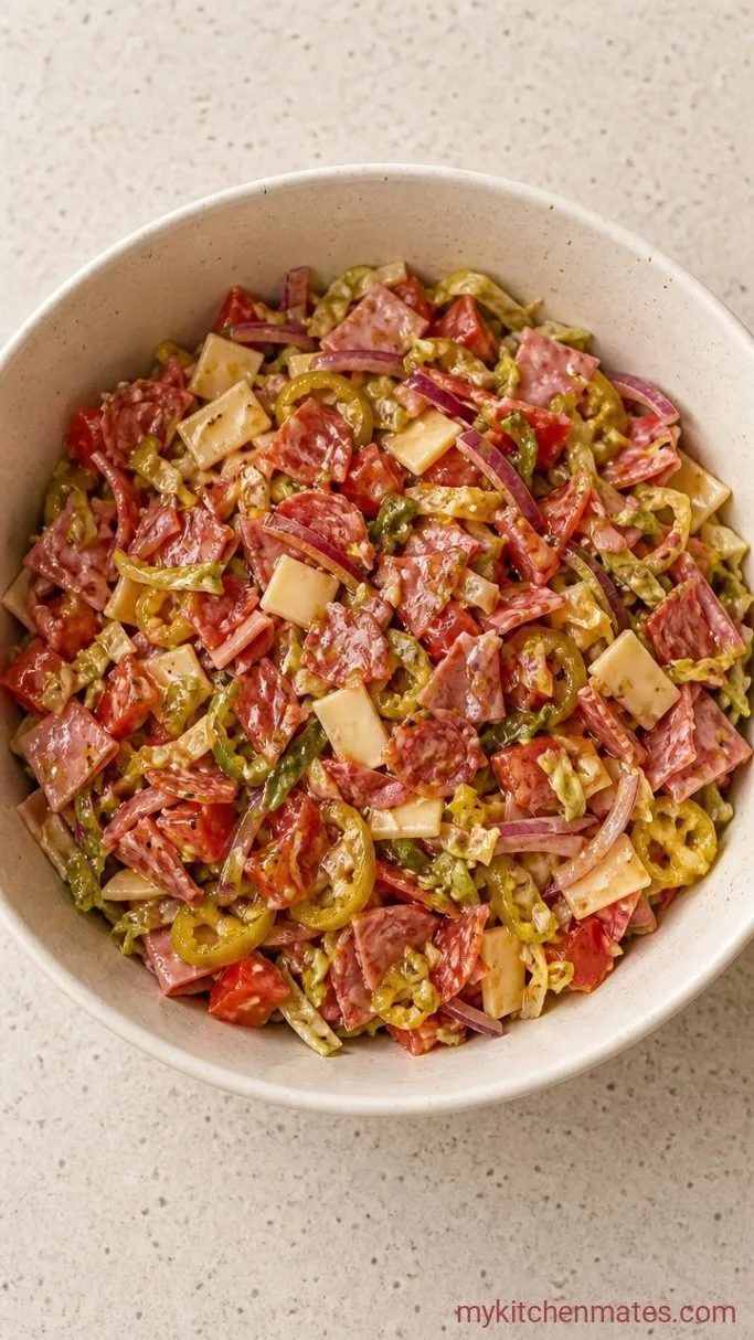 15-Minute Chopped Italian Sandwich Step 2: Toss with the Dressing