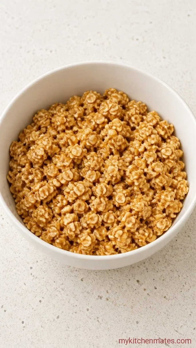 5-Ingredient Vanilla Granola with Big Clusters Step 2: Toss with the Oats