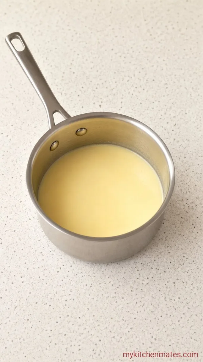 5-Minute Silky Nacho Cheese Sauce Step 2: Warm the Milk