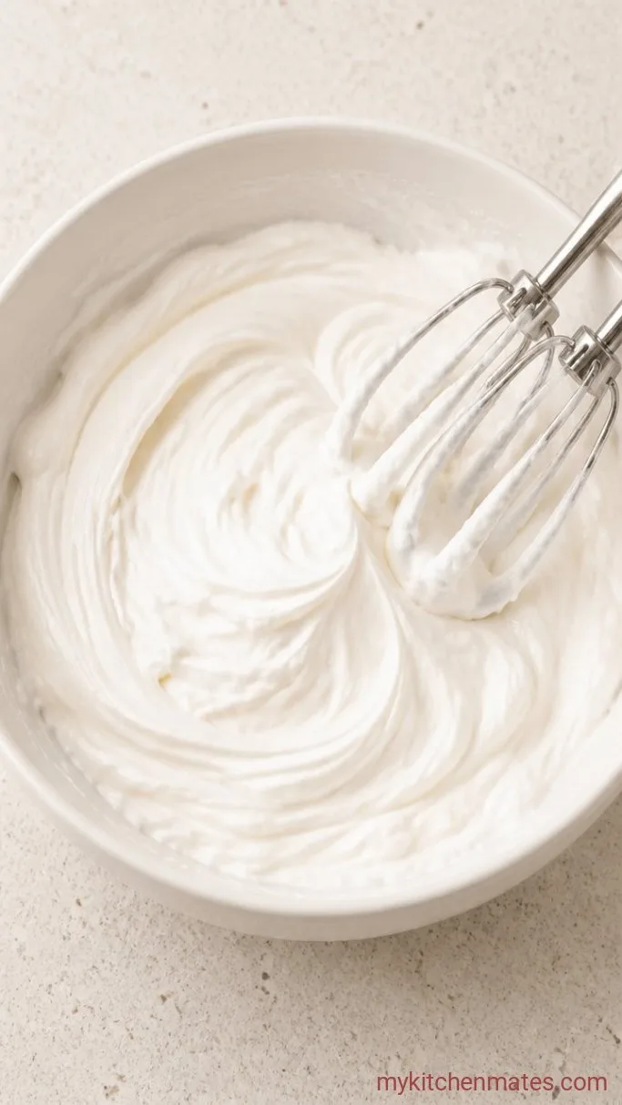 Quick 3-Ingredient Coconut Cream Frosting Step 2: Whip It Into Peaks