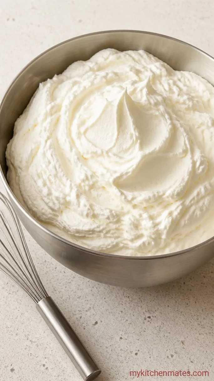 Quick & Airy Strawberry Shortcake Angel Cake Step 2: Whip the Cream