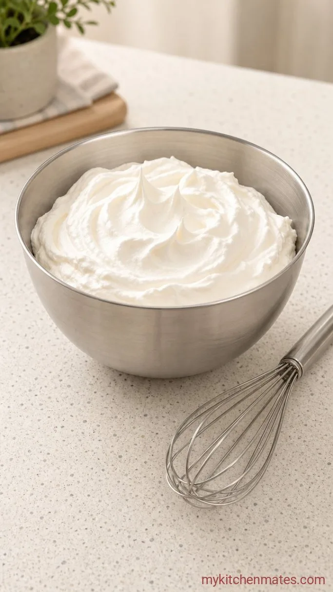 Creamy No-Bake Cottage Cheese Mousse Step 2: Whip the Cream