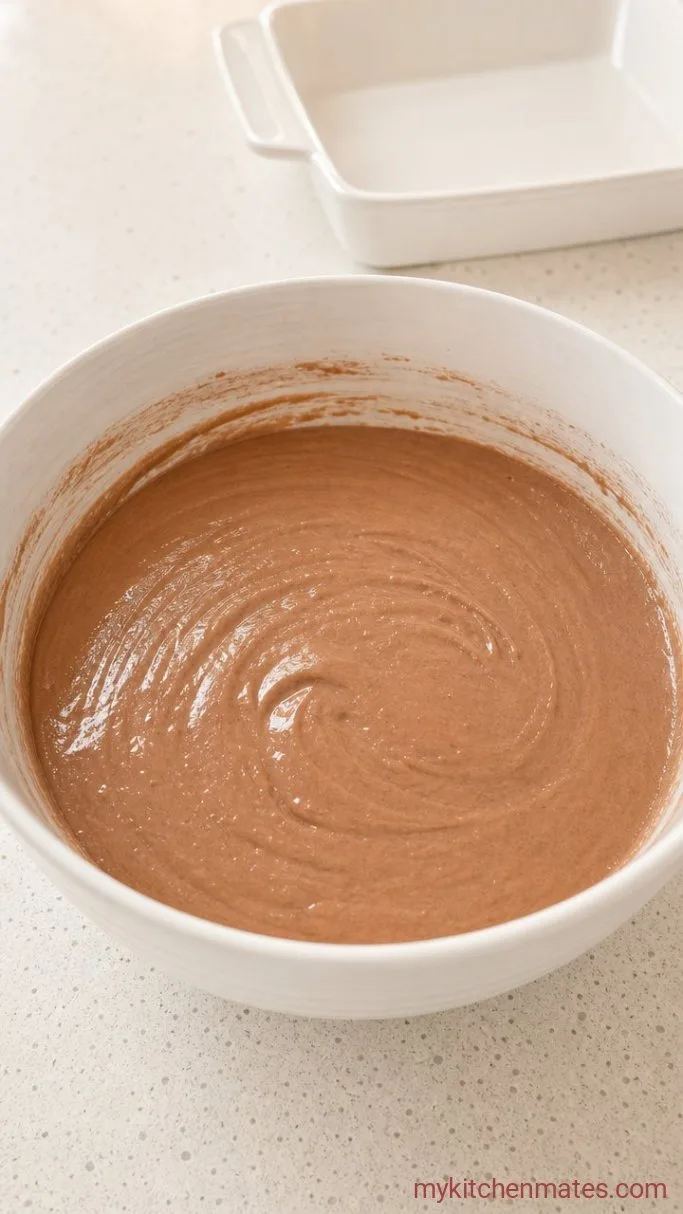 Chocolate Gooey Butter Cake Step 2: Whip the Gooey Topping