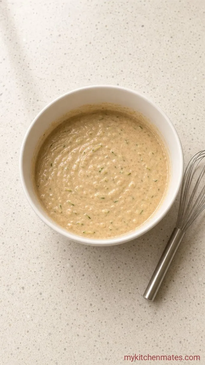 Moist Low Carb Zucchini Bread Step 2: Whisk the Batter