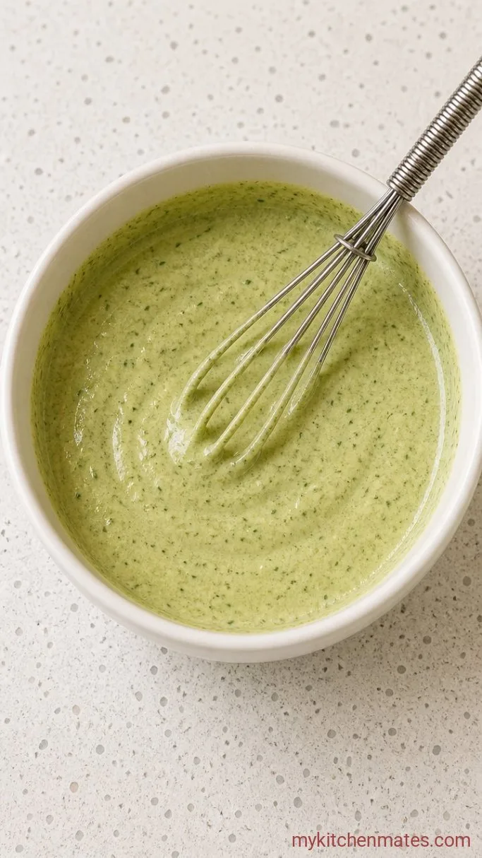 Step 2: Whisk the Creamy Pesto Dressing
