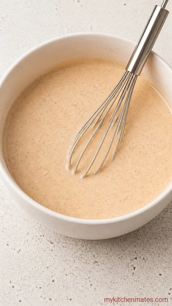 Gluten-Free Tater Tot Casserole (Dump-and-Bake) Step 2: Whisk the Creamy Sauce