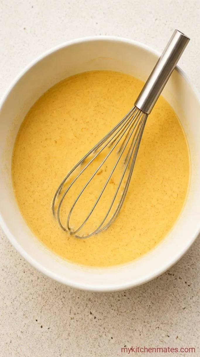 Make-Ahead Baked French Toast with Cinnamon and Maple Step 2: Whisk the Custard
