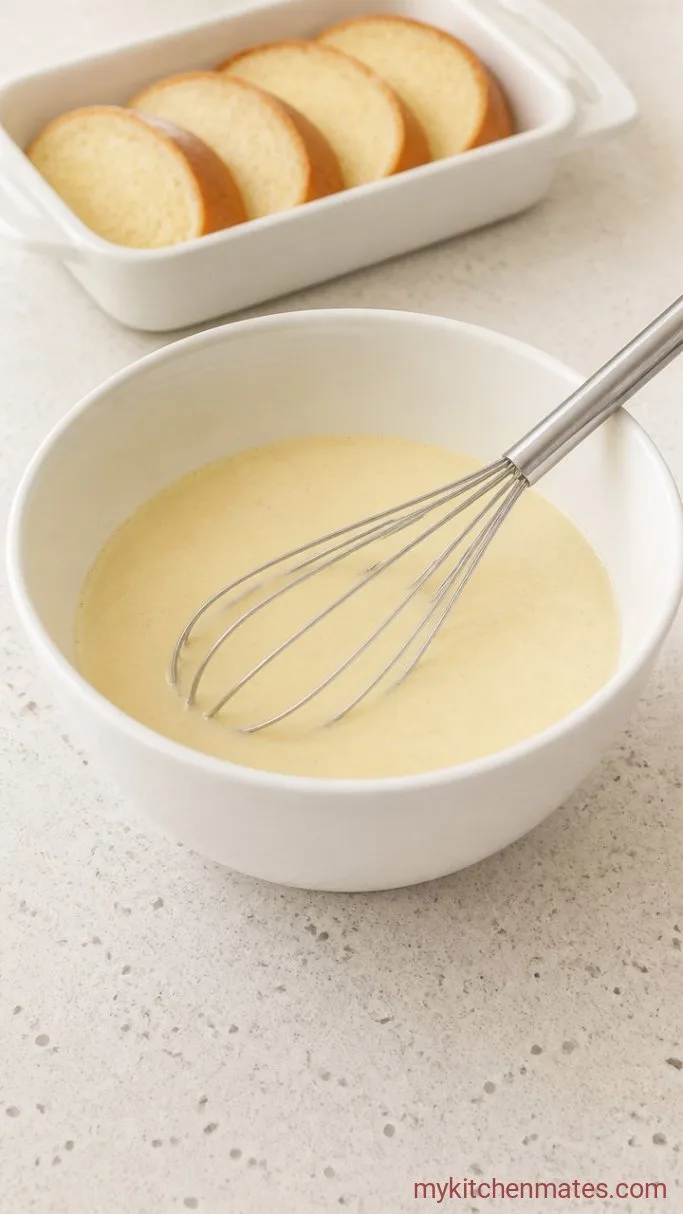 Overnight Crème Brûlée French Toast Step 2: Whisk the Custard